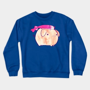 Axolotl and Pig Watercolor Crewneck Sweatshirt